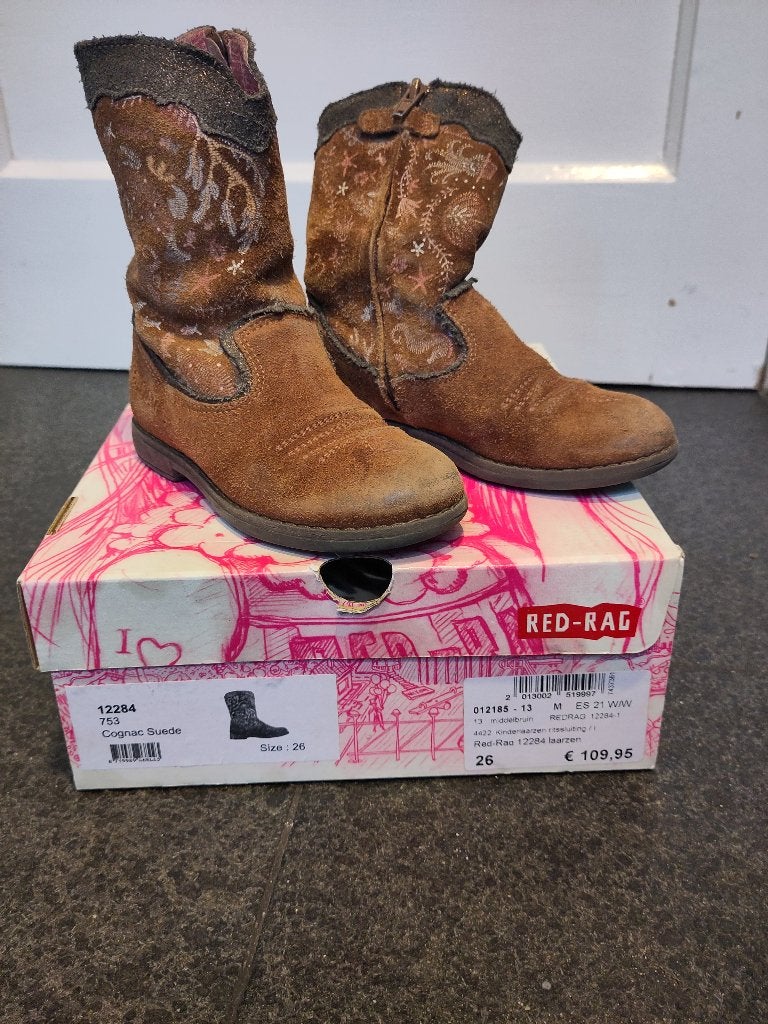 Suède meisjes laarzen Red Rag maat 26, Gebruikt, Red Rag, Meisje, Schoenen