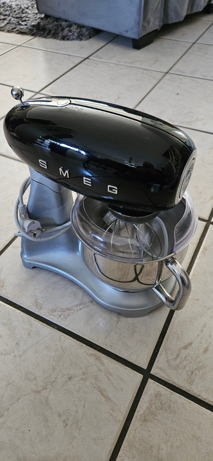 Smeg Keukenmachine - Zwart, 3 tot 4 liter, Ophalen of Verzenden, Gebruikt, 3 snelheden of meer