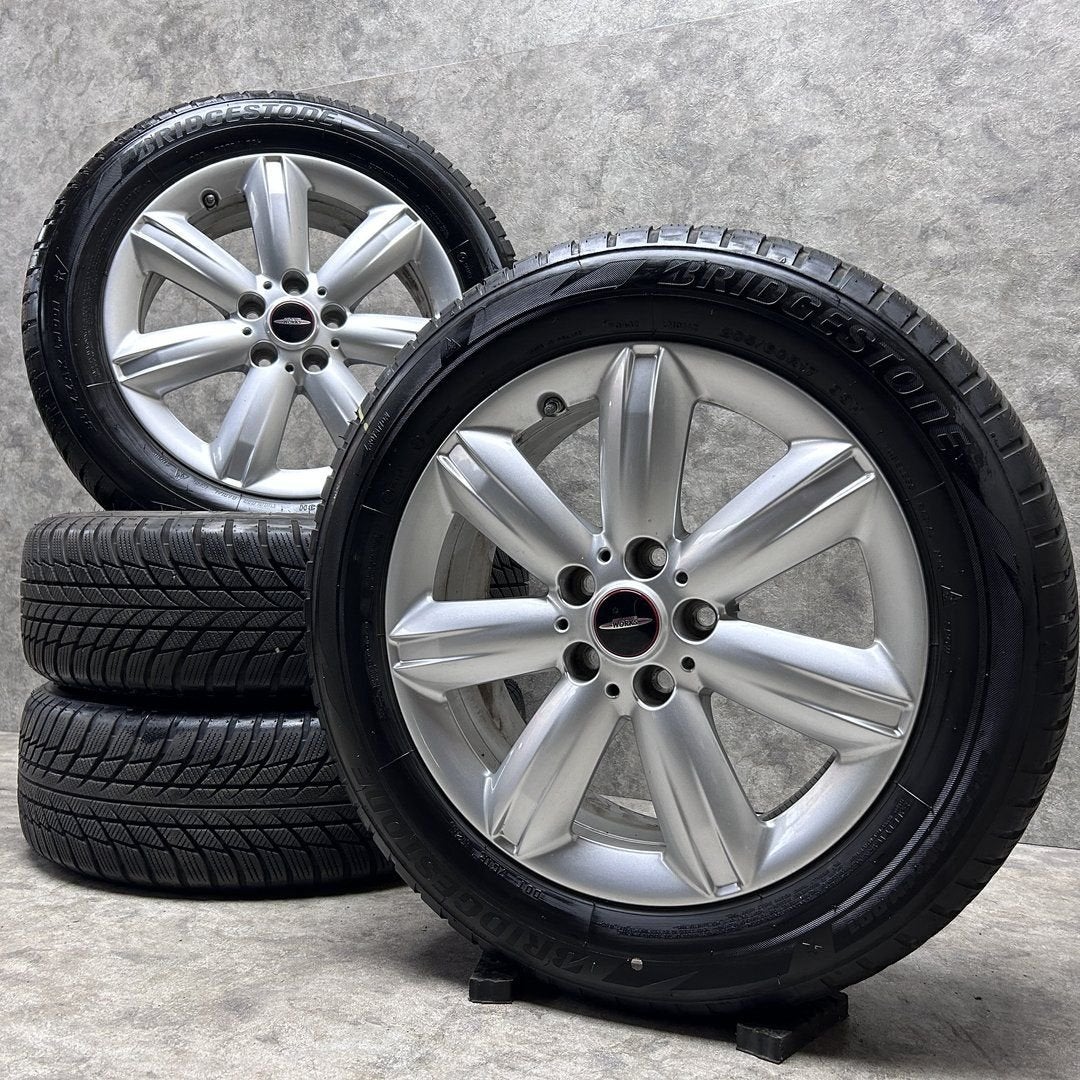 17 inch originele velgen + winterbanden MINI Countryman F60, Gebruikt, -, -, Banden en Velgen