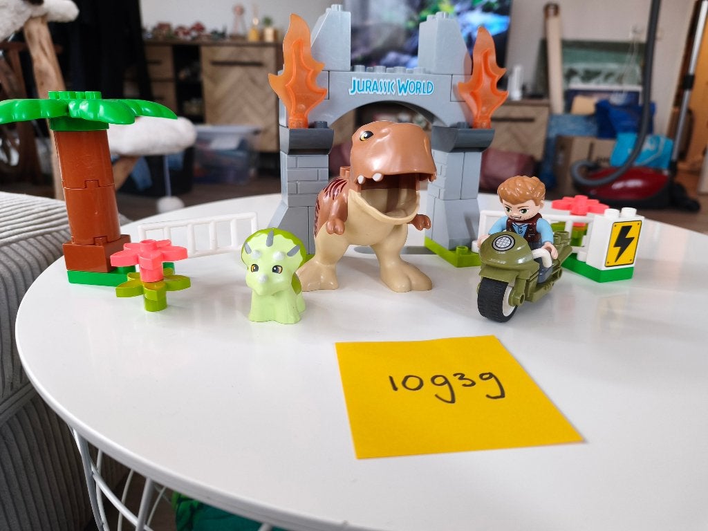 Lego Duplo 10939 T-rex Jurassic World, Ophalen, Gebruikt, Compleet, Duplo