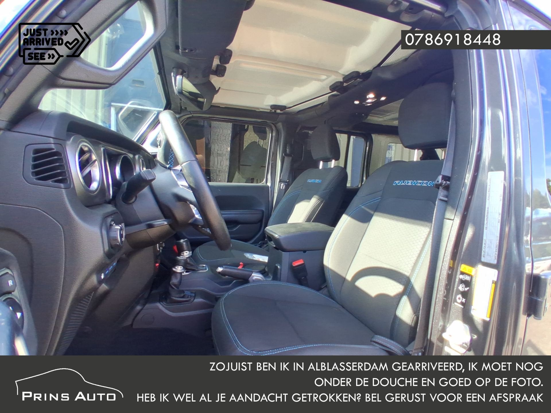 Jeep Wrangler Unlimited 4xe 380 Rubicon |NAVI|CLIMA|CRUISE|C, Auto's, Stof, Zwart, 4 cilinders, Cabriolet