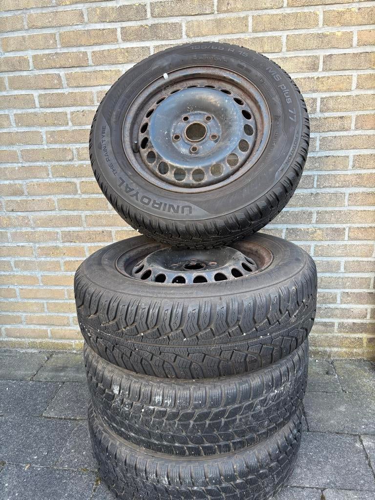 Winterbanden voor VW Golf - Uniroyal/ Bridgestone, Ophalen, Gebruikt