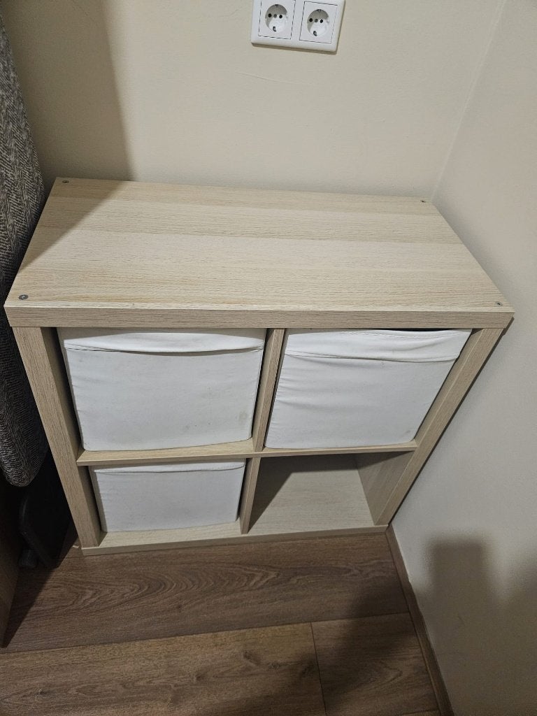 kallax kast ikea 2 x 2, Ophalen, Eikenhout, 50 tot 100 cm, Zo goed als nieuw