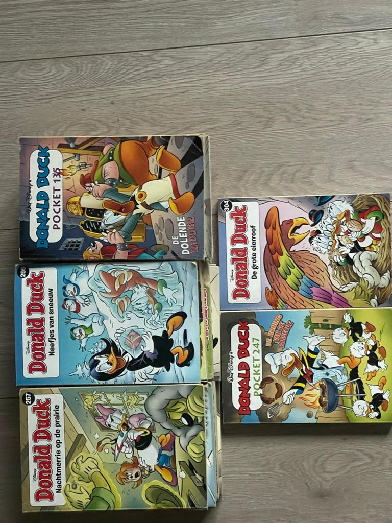 Grote collectie Donald Duck stripboeken en pockets, Meerdere comics, Ophalen, Gelezen, Europa