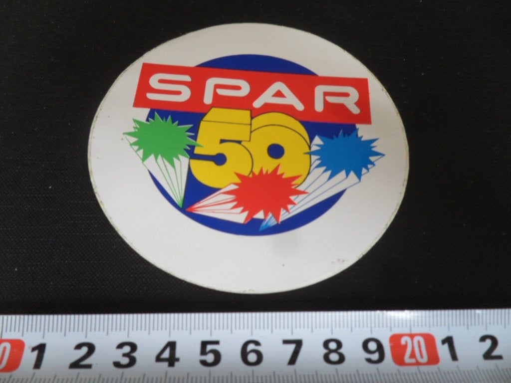 sticker Supermarkt SPAR 50 jaar, Ophalen of Verzenden, Zo goed als nieuw