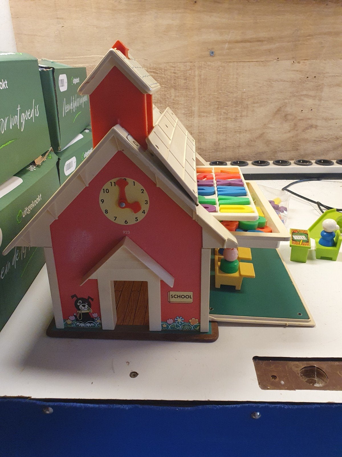 Fisher-Price schooltje in goede staat, Ophalen, Gebruikt, Poppenhuis