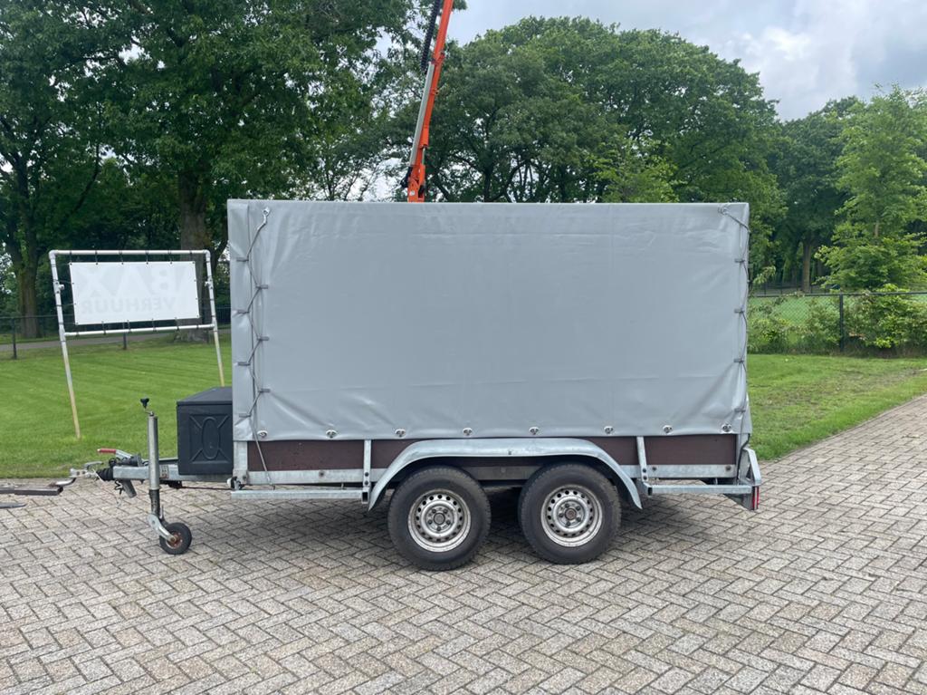 Zeilaanhanger aanhangwagen dubbelasser wagen, Ophalen, Gebruikt
