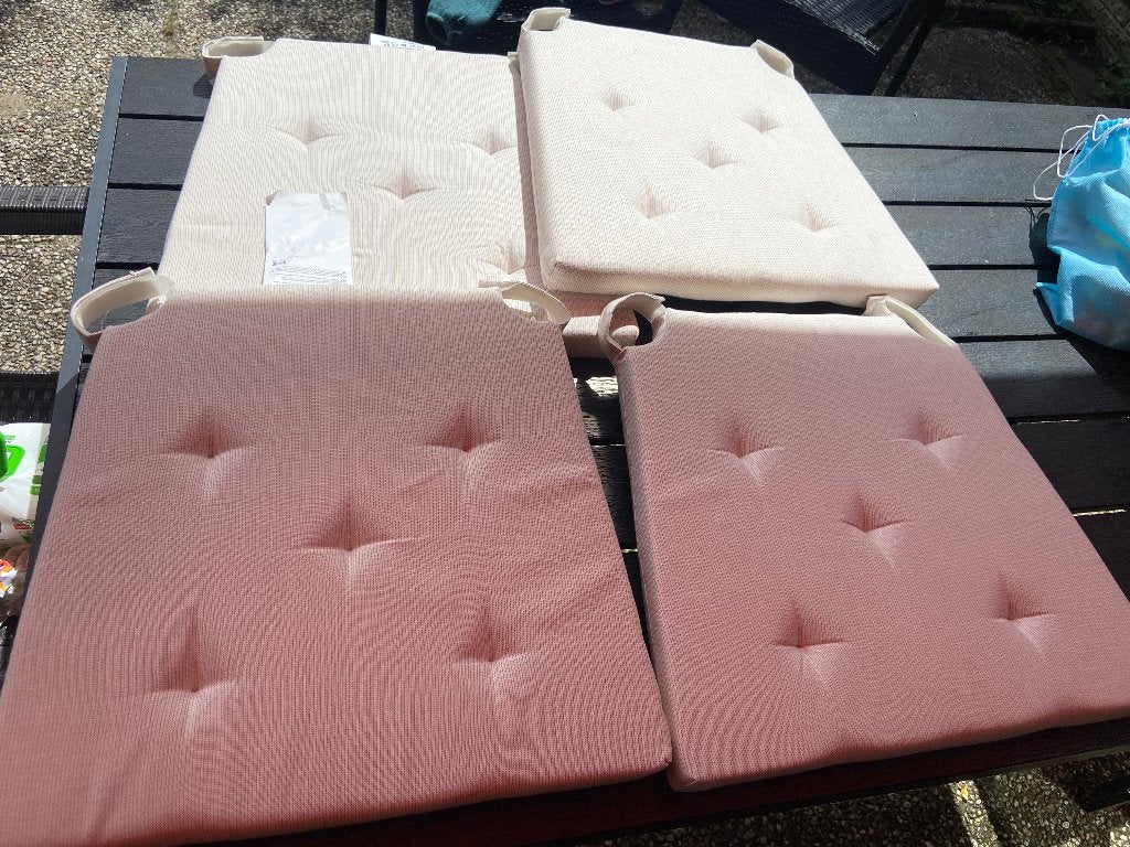 Ikea Justina chair pad, Ophalen of Verzenden, Nieuw, Beige, Vierkant