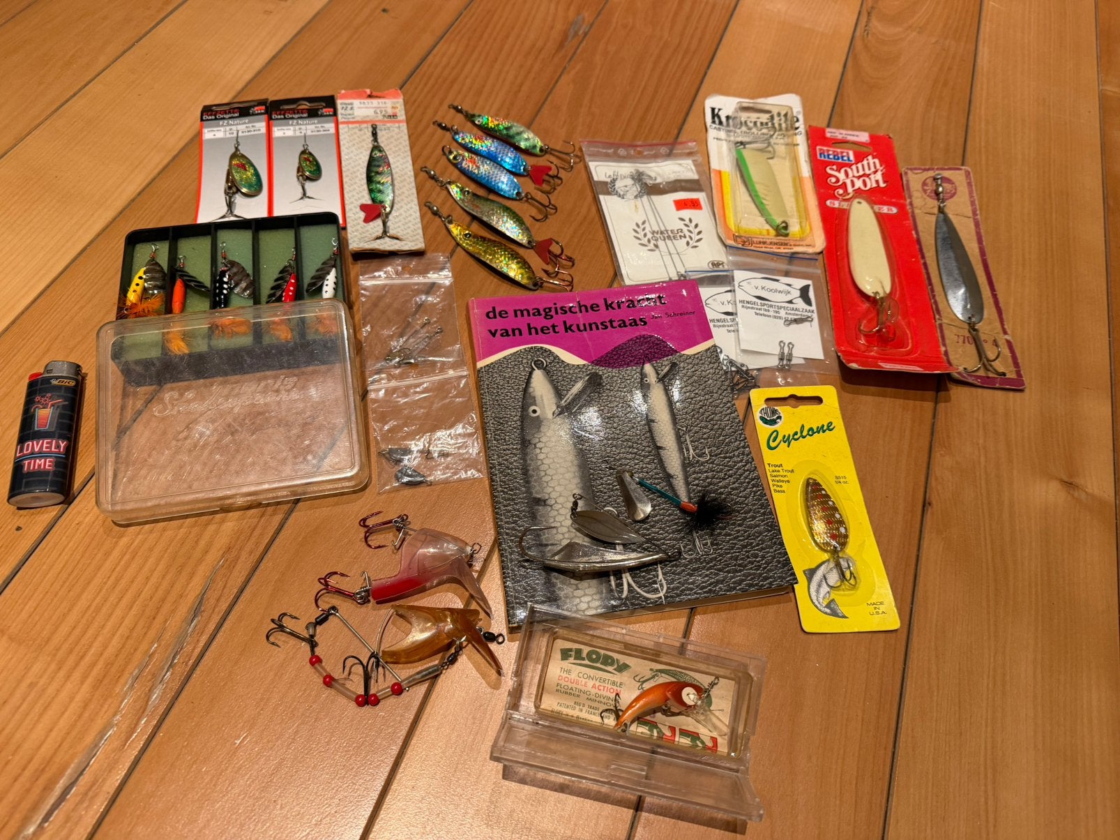 Klasiek vintage kunstaas Dam, Shakespare, Rebel, Flopy 28 st, Watersport en Boten, Ophalen of Verzenden, Zo goed als nieuw, Overige typen