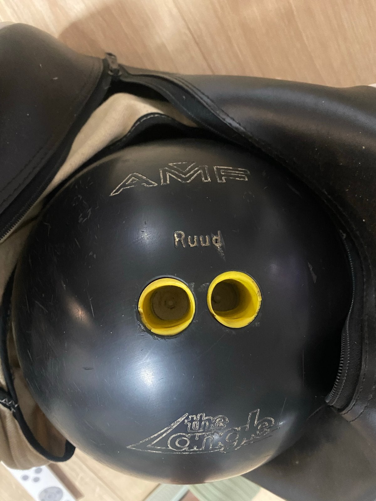 Bowlingbal AMF Vintage The Angle met tas - Zo goed als nieuw, Ophalen, Zo goed als nieuw