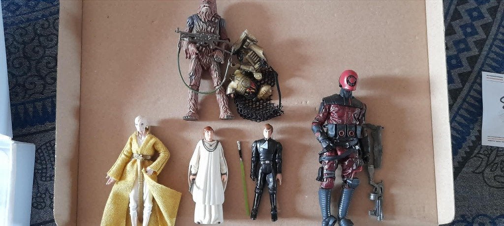 star wars figures, Ophalen of Verzenden, Zo goed als nieuw, Actiefiguurtje