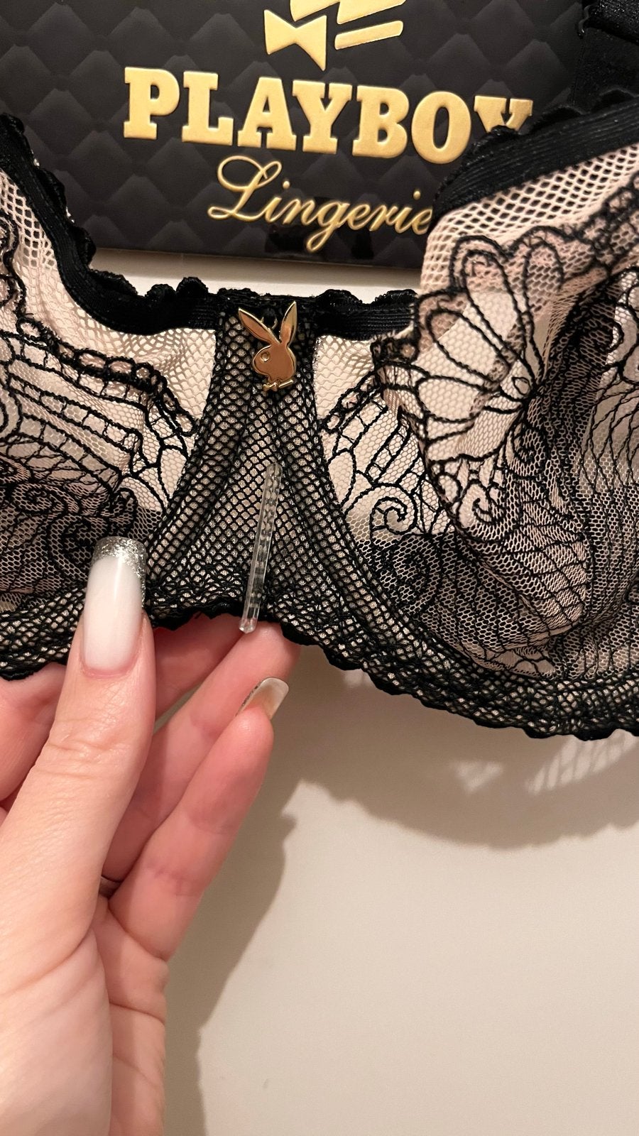 Playboy Lingerie Kanten BH met Bijzondere Cups, Ophalen of Verzenden, Zwart, BH