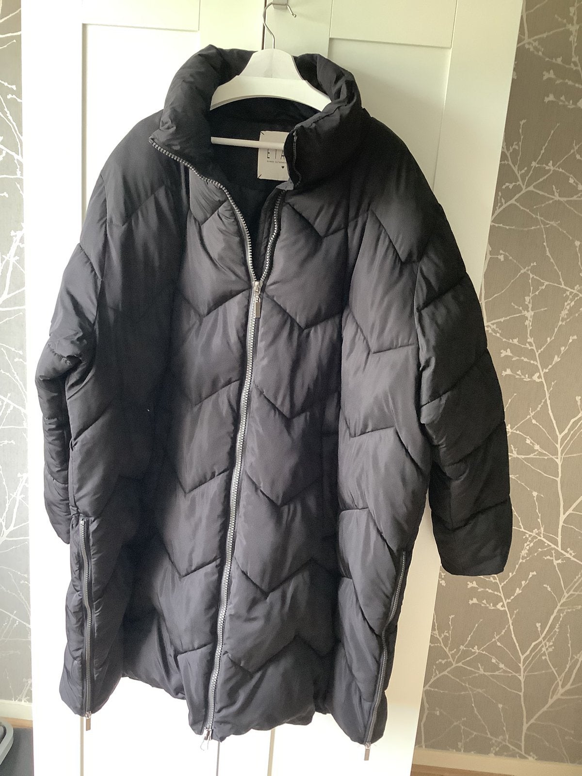 Etage jas mantel quilt black zwart mt 54 danish outerwear, Kleding | Dames, Zizzi, Zwart, Maat 46/48 (XL) of groter, Ophalen of Verzenden