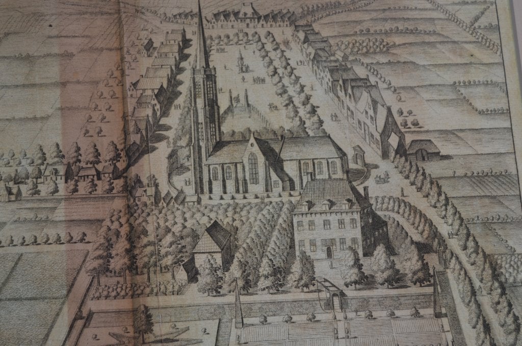 Kopergravure 'Heerlykheyt vd Nisse' Smallegange 1696, 46 cm, 41 cm, Gravure, Met tekst