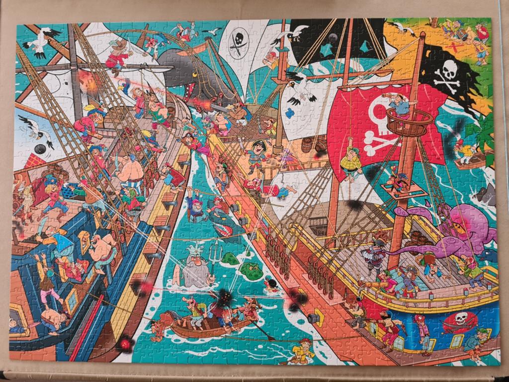 Thats life puzzel 1000 stukjes piraten, Ophalen, 500 t/m 1500 stukjes, Zo goed als nieuw