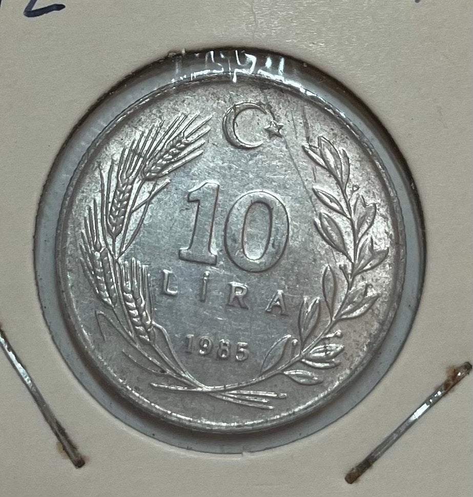 10 lira Turkije 1985, Ophalen of Verzenden, Overige landen