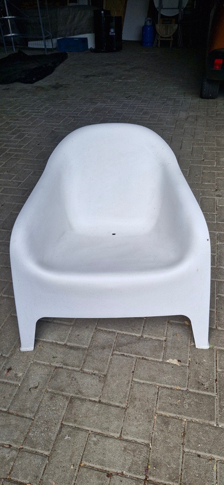 3x ikea loungestoel, Ophalen, Gebruikt, Kunststof, Stapelbaar