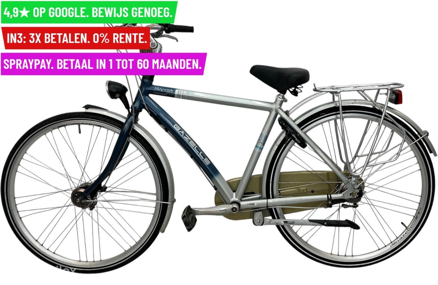 Herenfiets Gazelle Xanta 28"/49cm/3ver - Garantie/Levering, Fietsen en Brommers, 9713 Bv Groningen, Gebruikt, Gazelle, Facebikenl@gmail.com