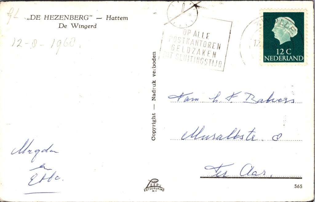 Hattem - 12 oude ansichtkaarten II, Verzenden, 1960 tot 1980, Gelopen, Gelderland