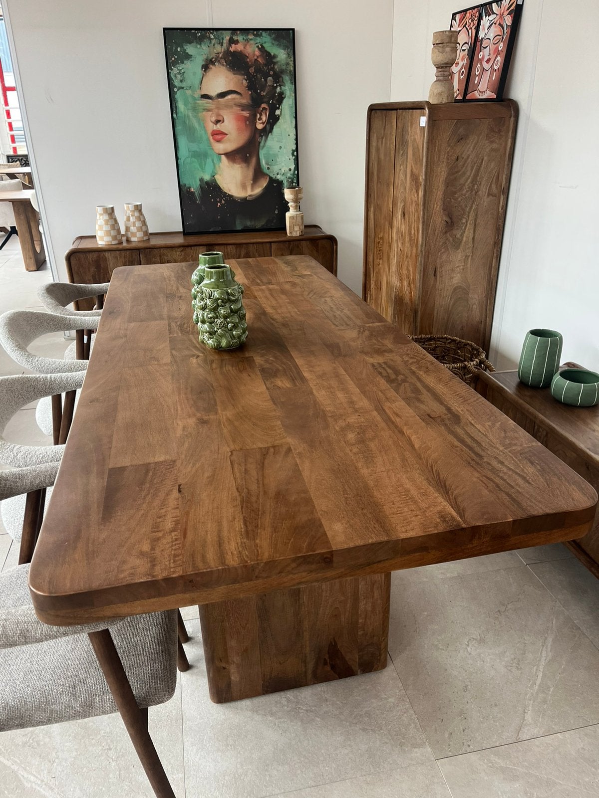 Magazijn leegverkoop eettafel Edward deens ovaal mangohout, Hout, Nieuw, Ophalen of Verzenden, Info@wkhome.nl