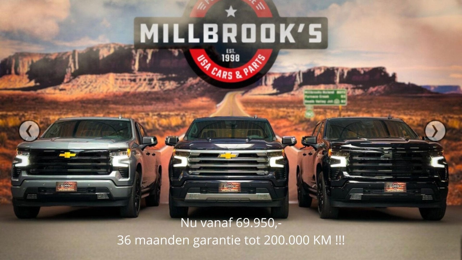Chevrolet Silverado High Country 6.2 V8 420 PK uit voorraad, Automaat, 8 cilinders, 4 stoelen, Zwart