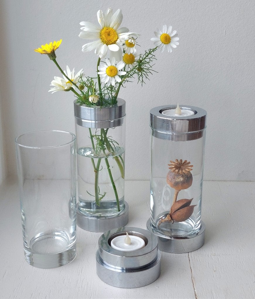 Set 3x Menu "Galerie", rvs glas, Deens design vintage modern, Overige merken, Ophalen of Verzenden, Zo goed als nieuw, Metaal