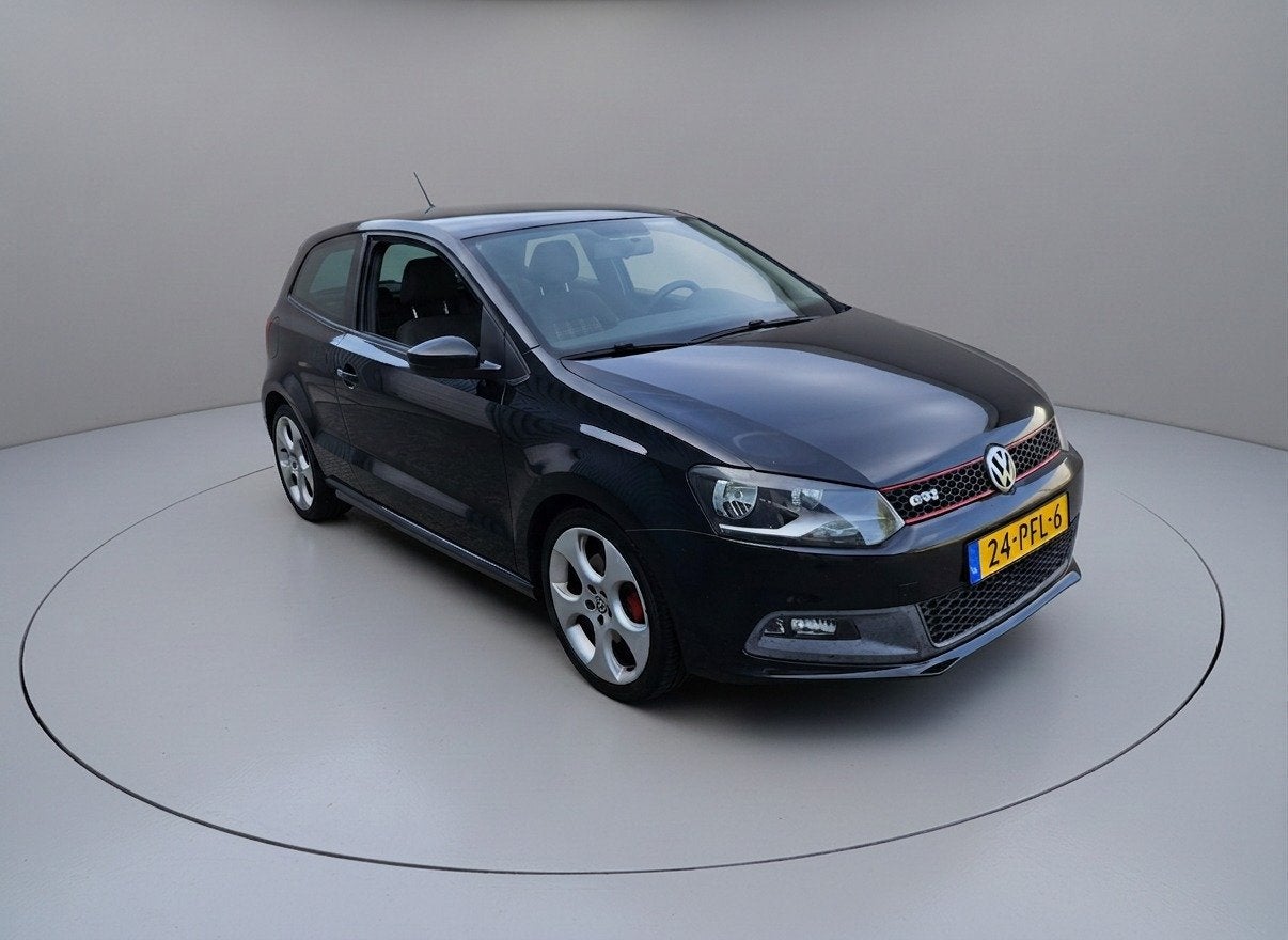 Volkswagen Polo 1.4 TSI GTI (bj 2011, automaat), Auto's, Euro 5, 4 cilinders, 179 pk, Zwart