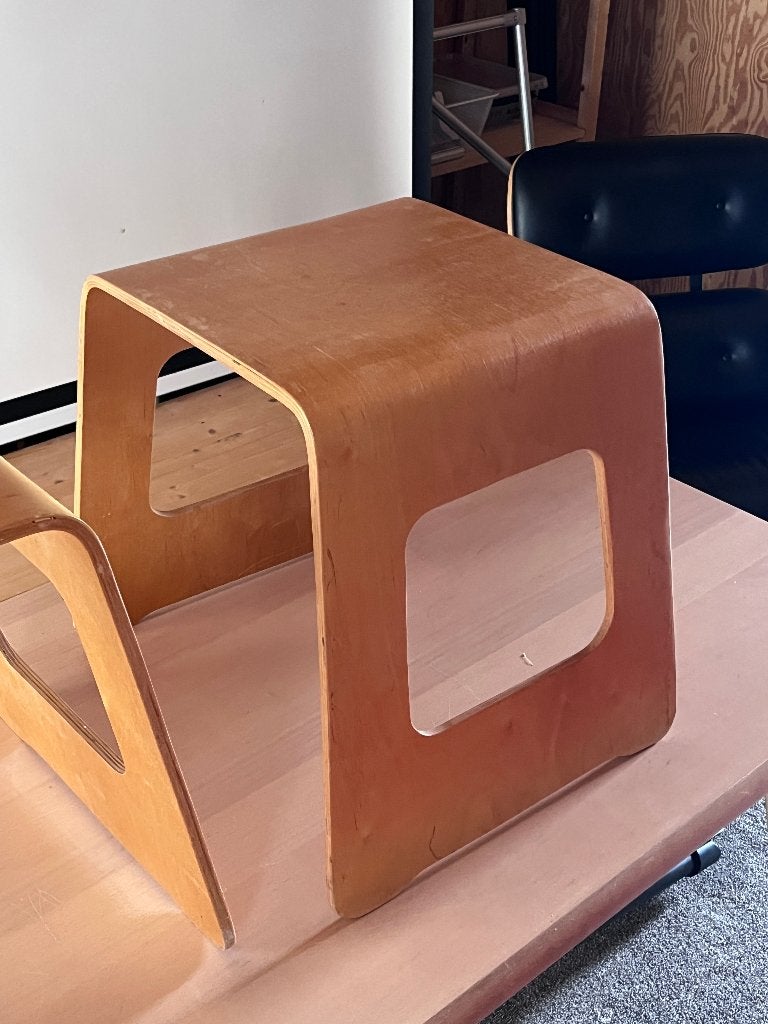 Vintage IKEA Benjamin Bentwood Kruk, Ophalen of Verzenden, Nieuw, Eén