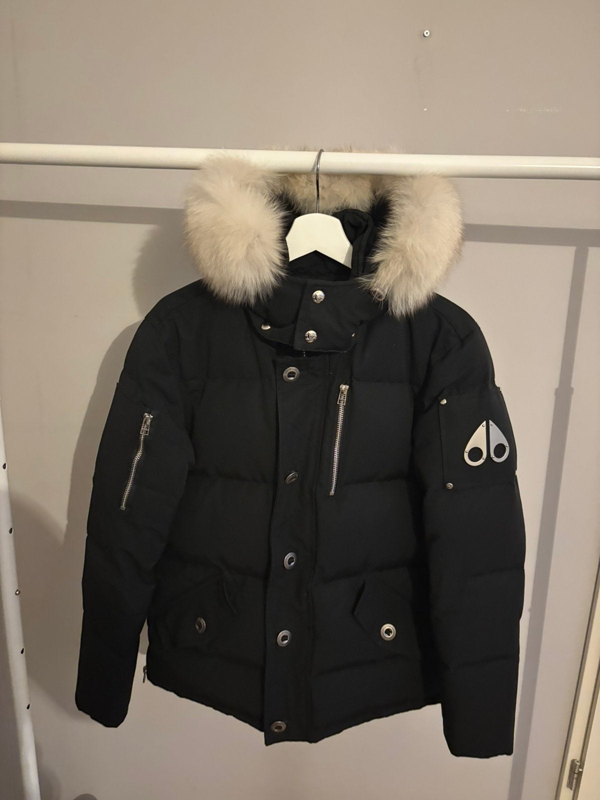 Moose knuckles jas maat xs, Ophalen of Verzenden, Zo goed als nieuw, Maat 46 (S) of kleiner, Zwart