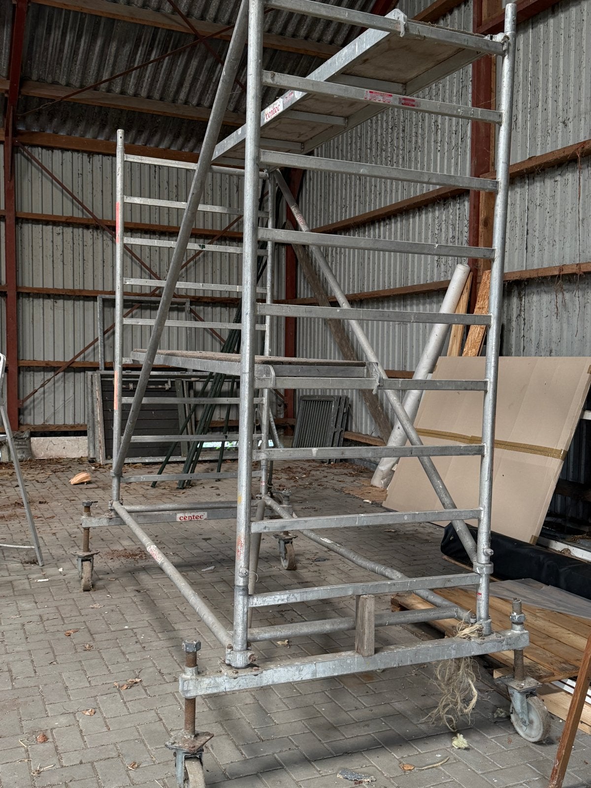 Steiger, Ophalen, Gebruikt, Rolsteiger of Kamersteiger, 5 meter of hoger