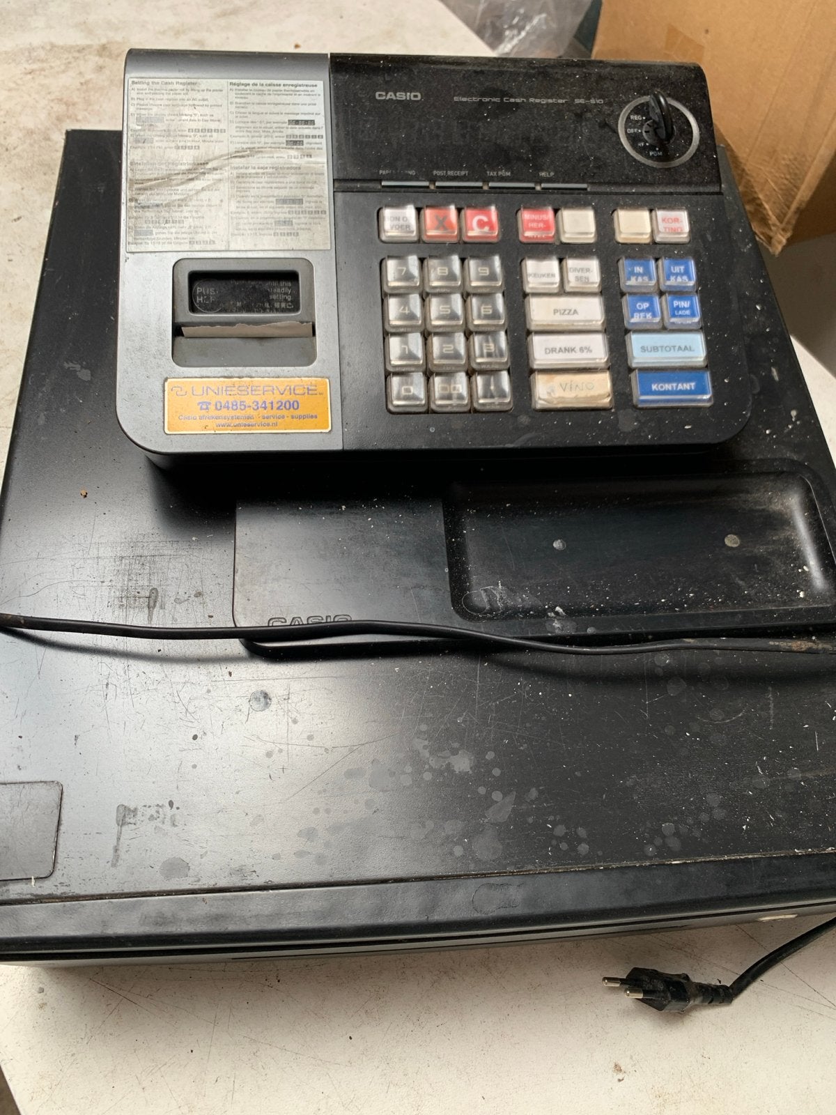 Casio Electronic Cash Register - Gebruikt, Zakelijke goederen, Kantoor en Winkelinrichting | Kassa's en Betaalsystemen, Ophalen of Verzenden