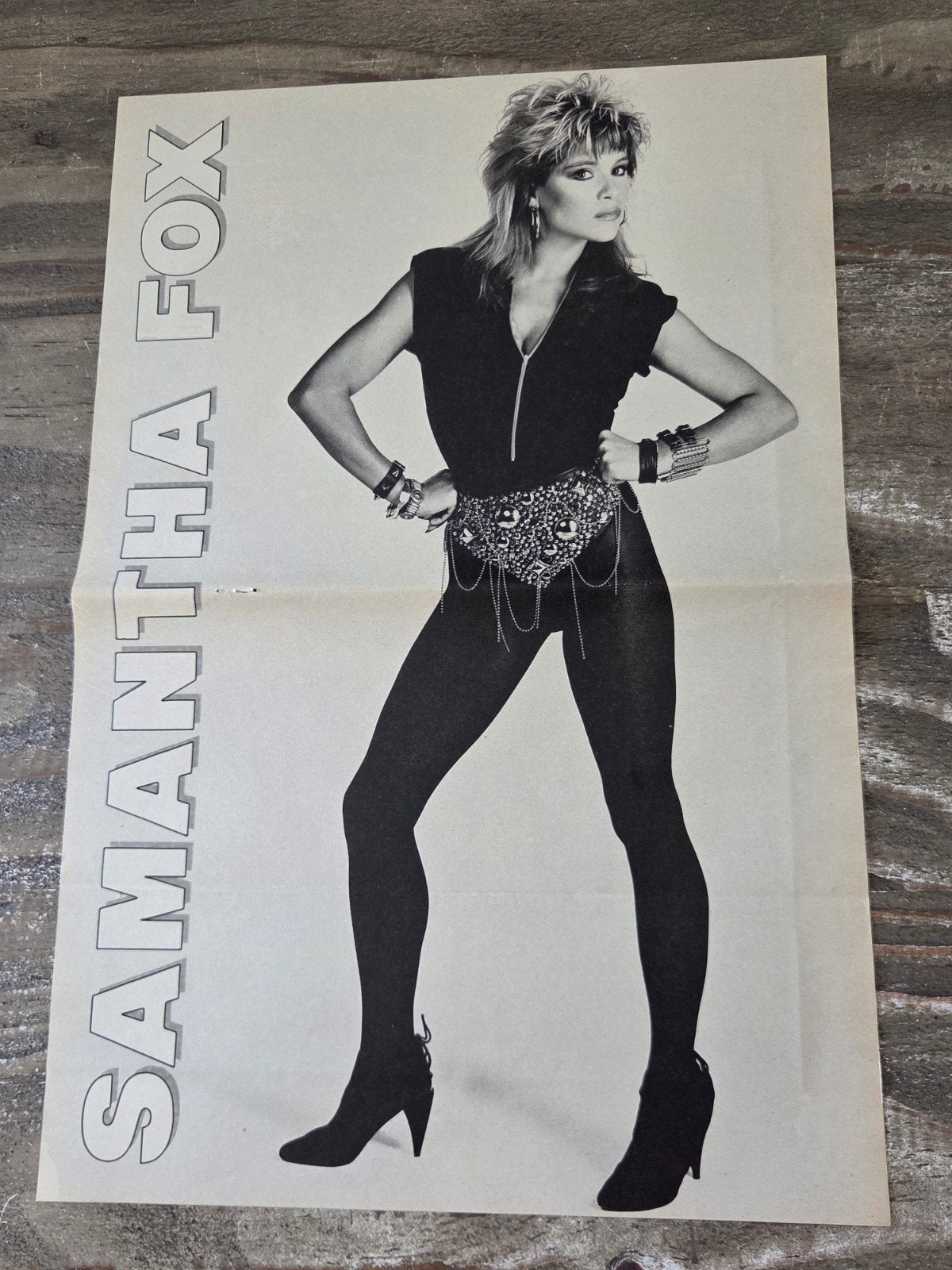 Samantha Fox Poster - Vintage Muziek Poster, Ophalen of Verzenden, Zo goed als nieuw, A1 t/m A3, Muziek