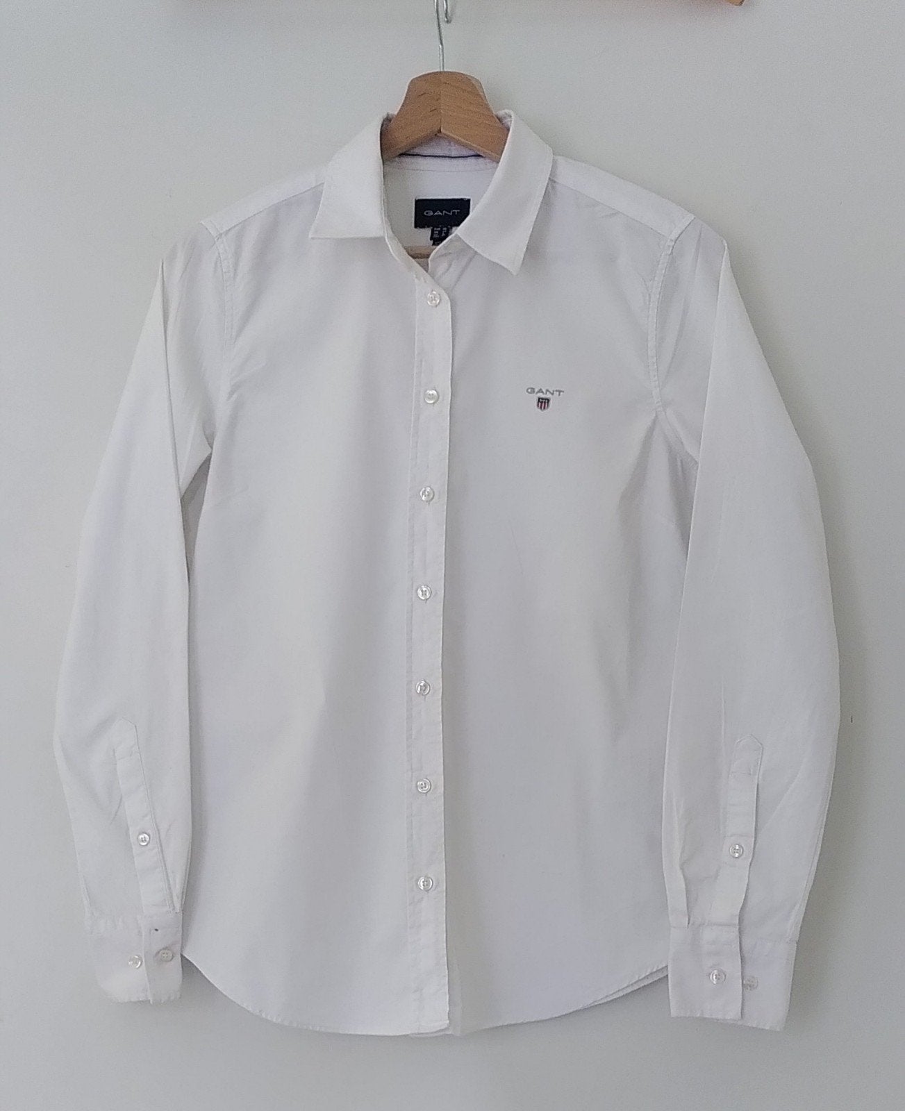 Gant dames overhemd, maat 36, wit, katoen/White blouse in 36, Kleding | Dames, Ophalen, Wit, GANT, Maat 36 (S)
