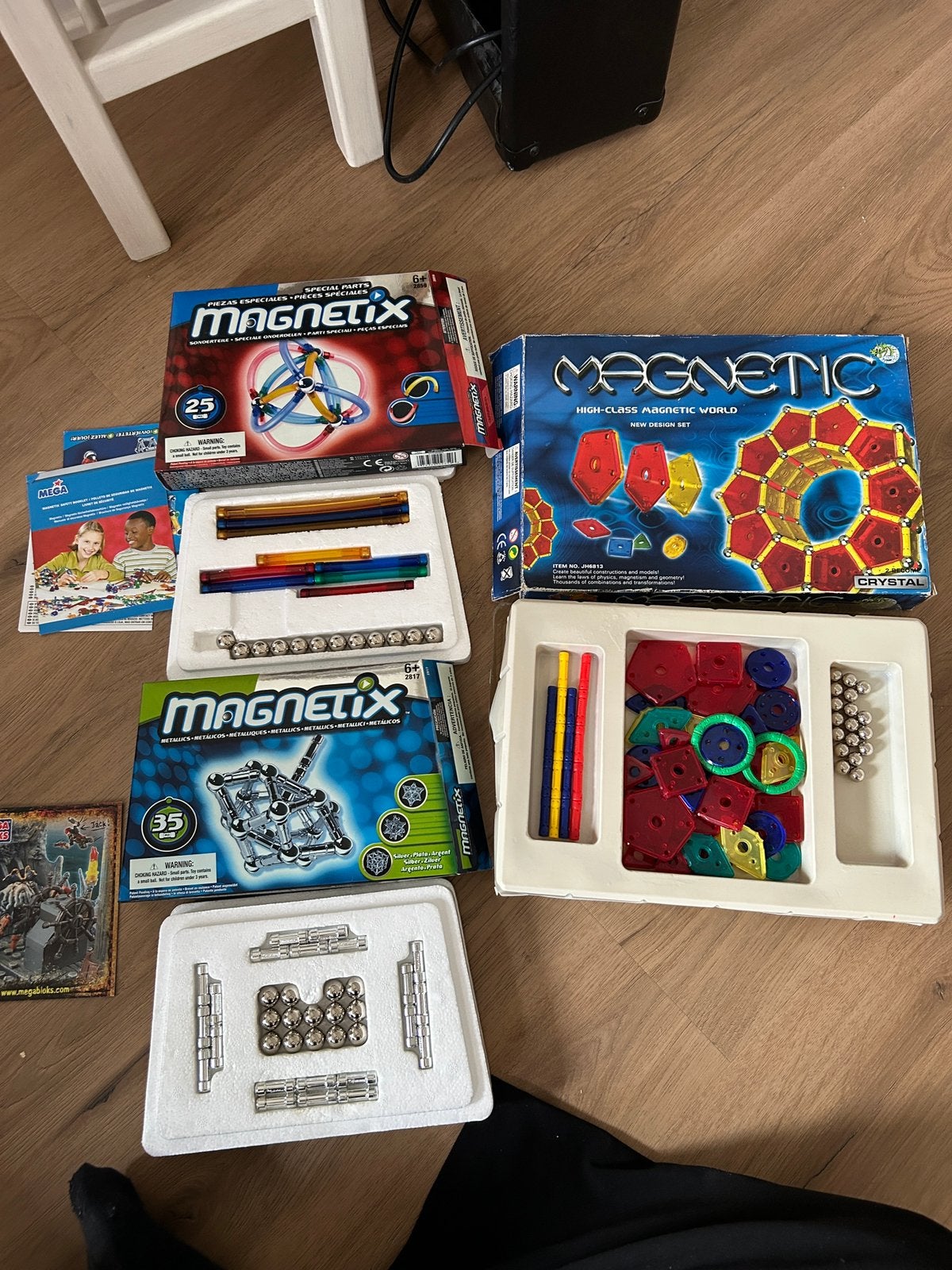 Magnetix collectie van 3 dozen, Ophalen, Zo goed als nieuw
