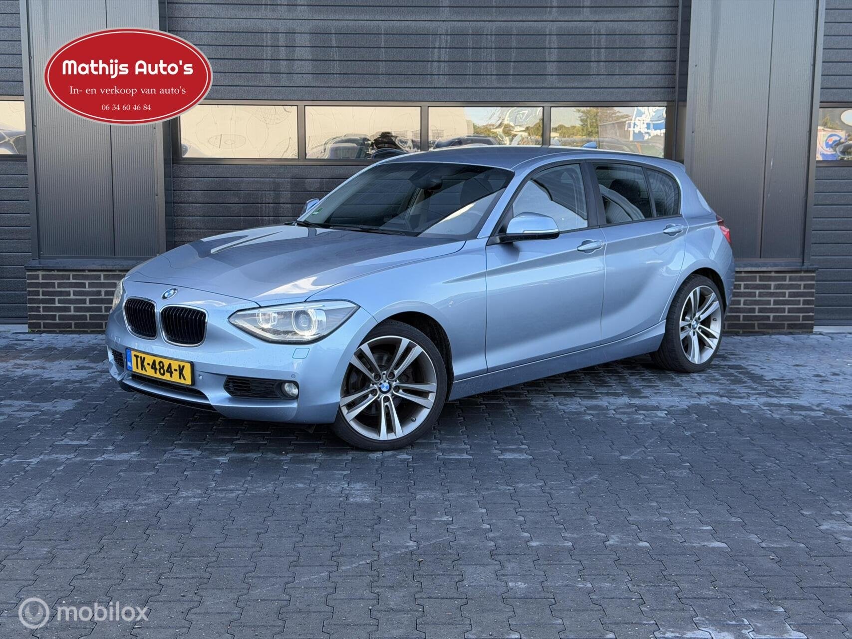 BMW 1-serie 120d High Executive Clima Automaat Cruise, Auto's, Euro 5, Achterwielaandrijving, 1995 cc, Blauw