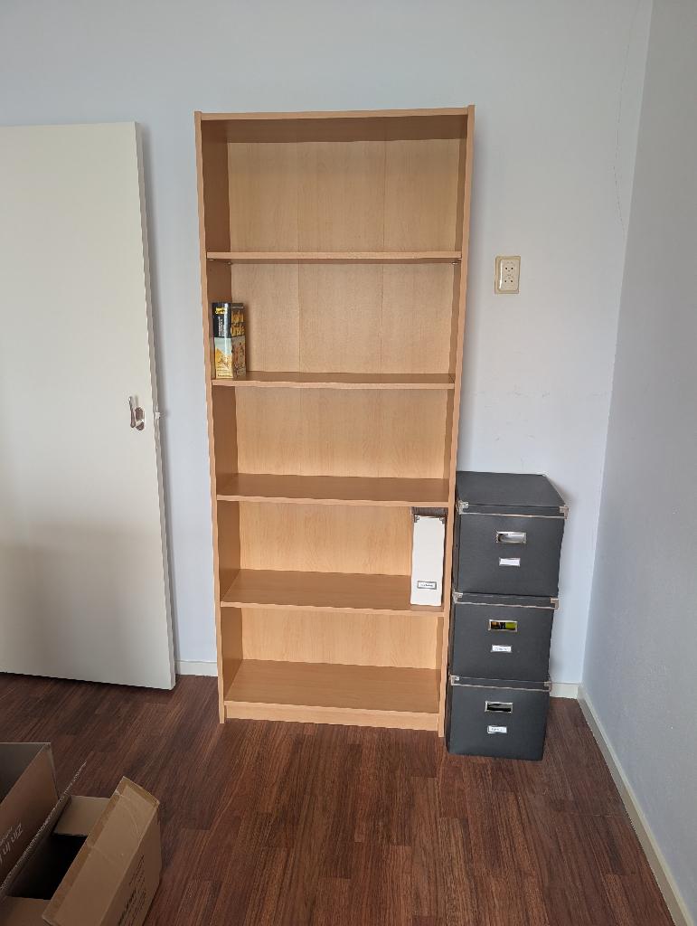 Boekenkast, Huis en Inrichting, Kasten | Boekenkasten, Ophalen, Met plank(en), Gebruikt, 50 tot 100 cm