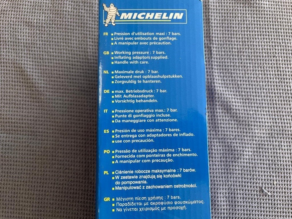 Michelin Voetpomp met manometer, artnr. 009501, Nieuw, Ophalen of Verzenden, Michelin, /