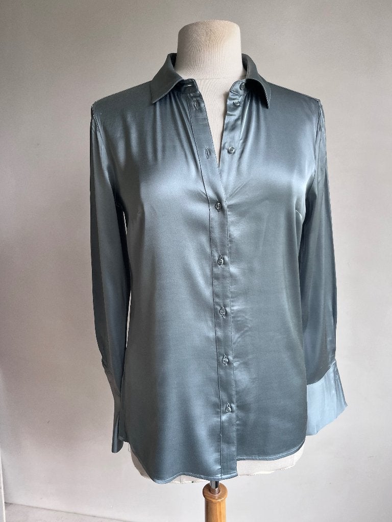 yaya blouse blauw grijs, Zo goed als nieuw, Yaya, Maat 36 (S), Verzenden