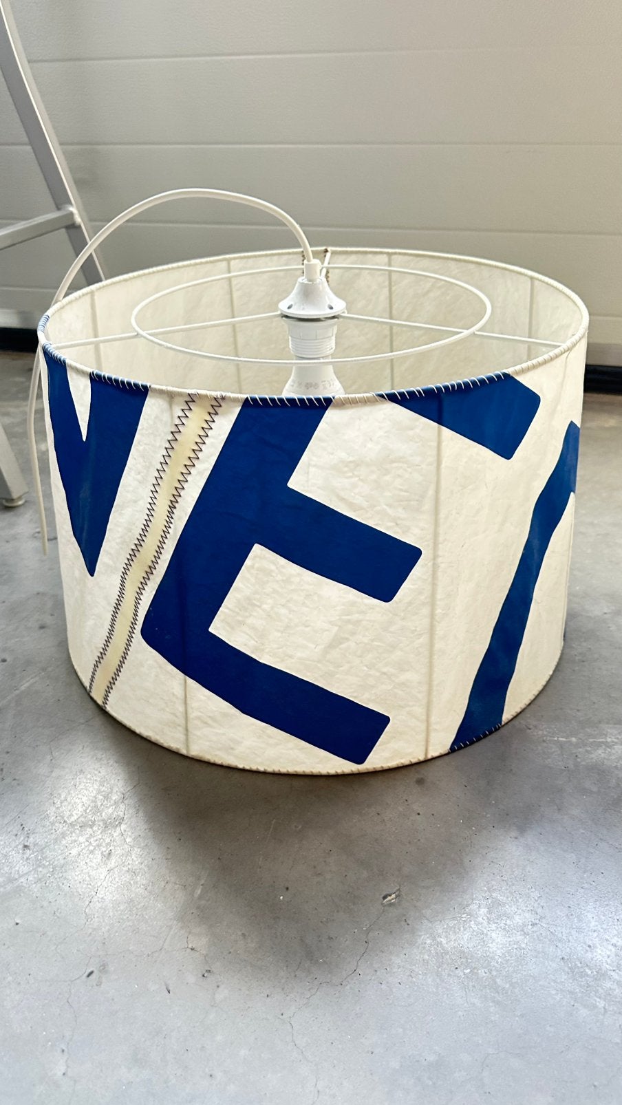 Exclusieve Design Lampenkappen van Echt Dacron Zeildoek, Ophalen, Gebruikt