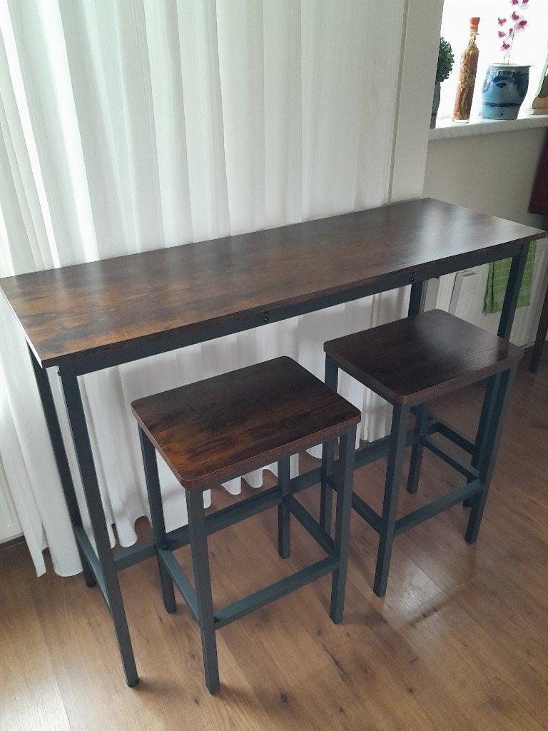 Barset, Huis en Inrichting, Barren, Ophalen, Zo goed als nieuw, Inclusief barstoelen