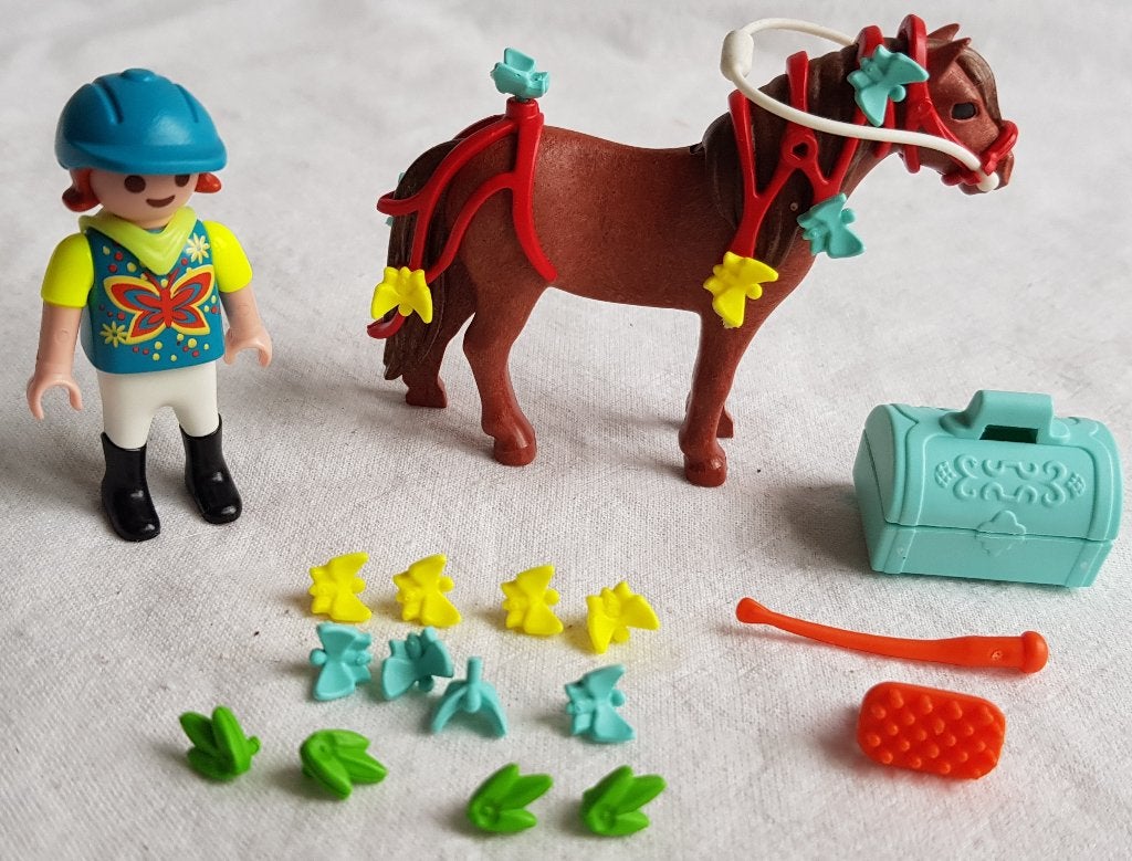 Playmobil 6971 Meisje met Vlinderpony, Kinderen en Baby's, Gebruikt, Overige typen, Ophalen of Verzenden, Overige series