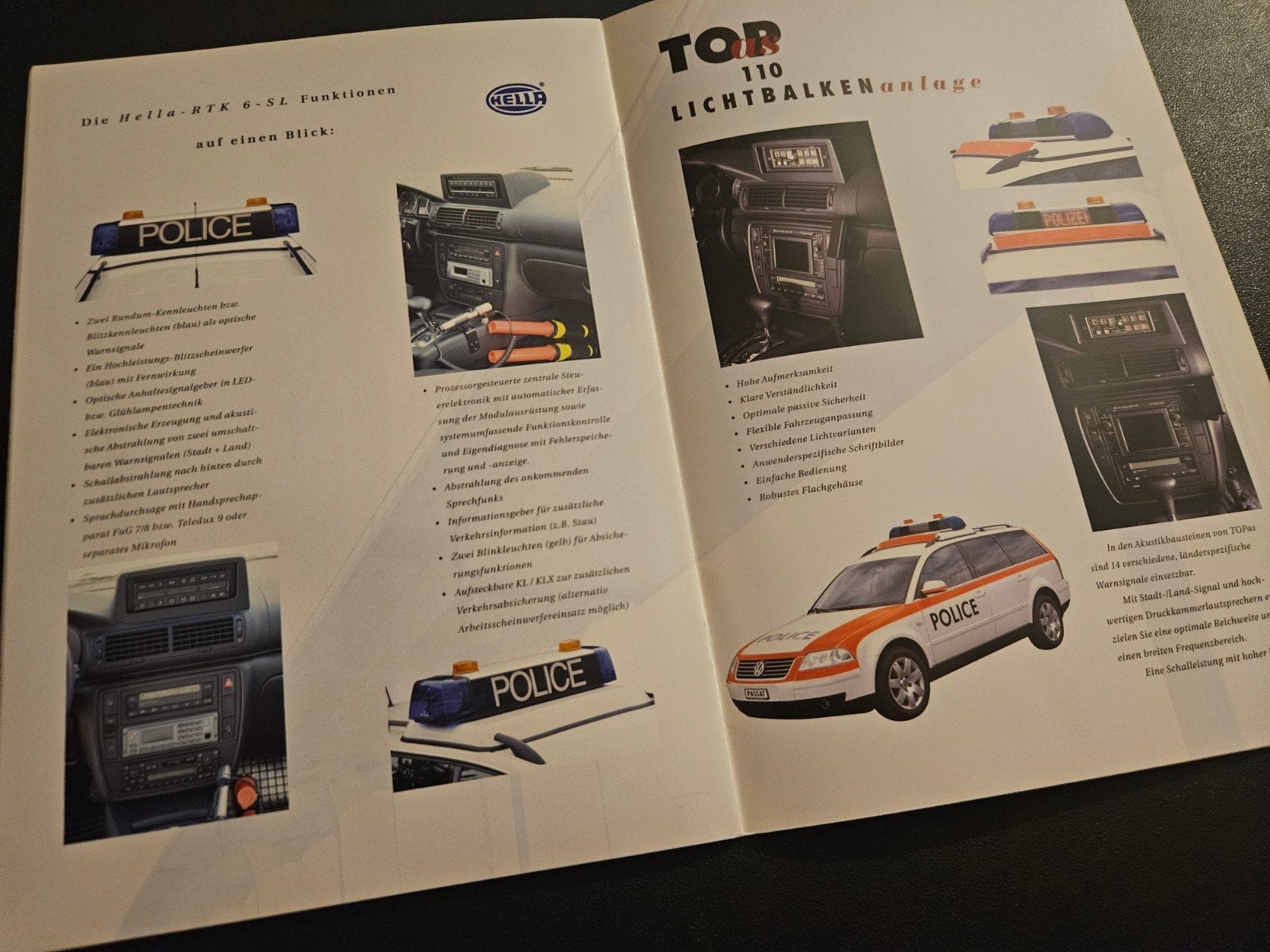 Brochure Volkswagen Passat Variant Polizei 2003, Ophalen of Verzenden, Zo goed als nieuw, Volkswagen