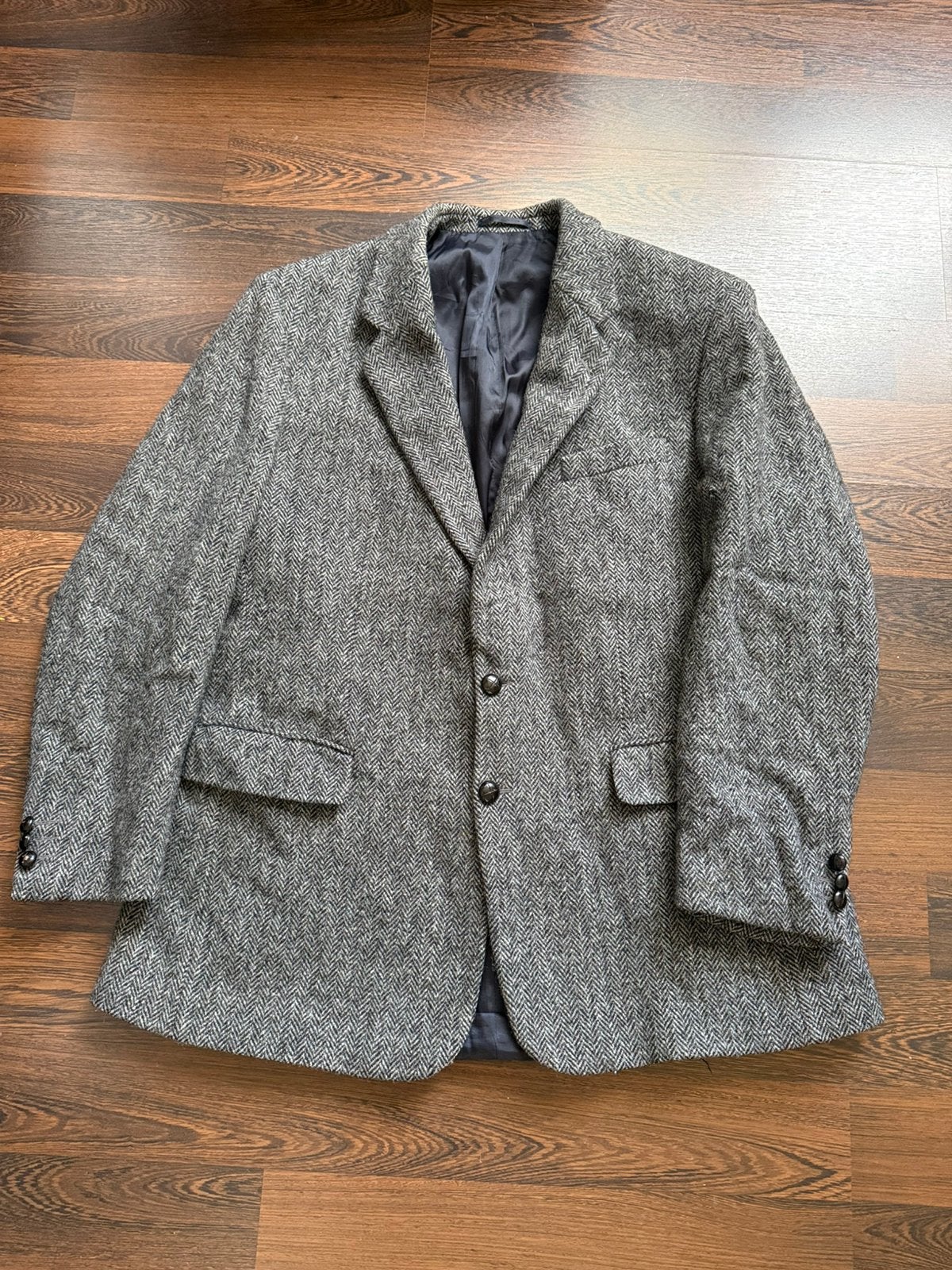 Harris Tweed wollen colbert nieuw, Verzenden, Zo goed als nieuw, Grijs