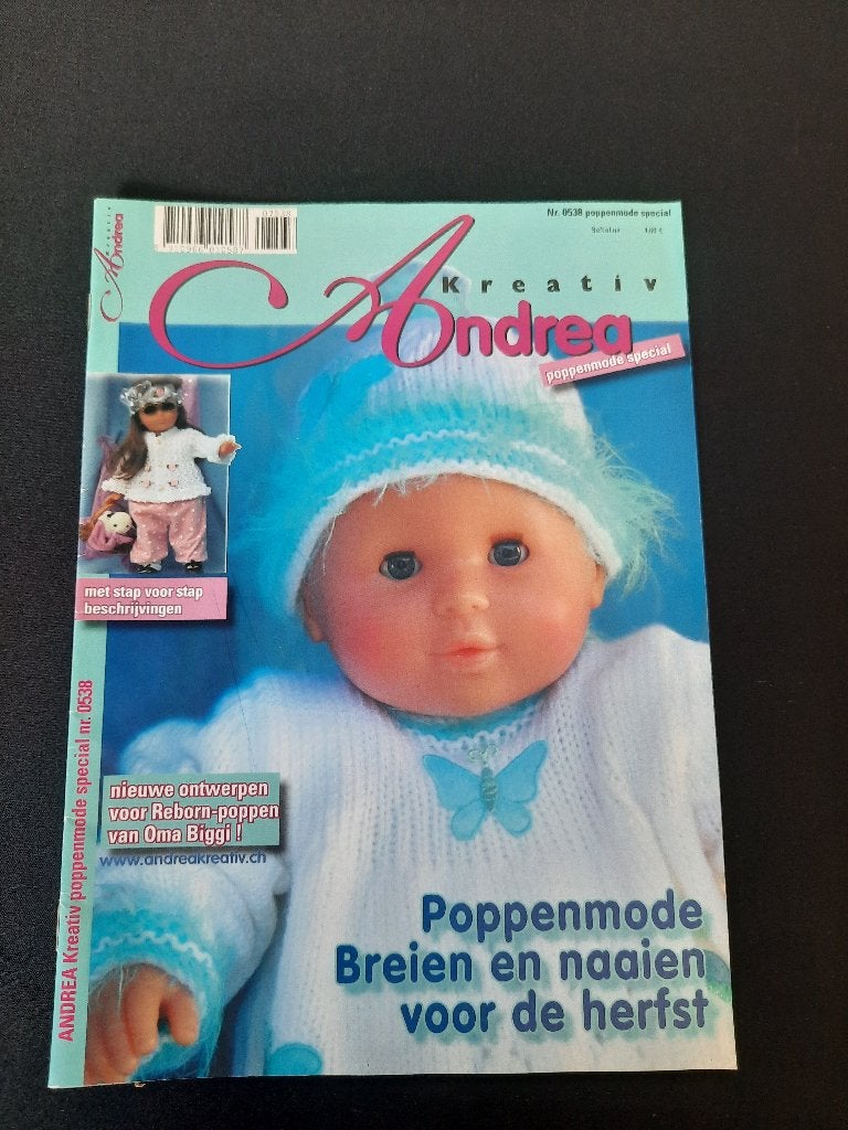 Andrea Kreativ Poppenmode Special nr. 0538, Ophalen of Verzenden, Zo goed als nieuw, Overige typen