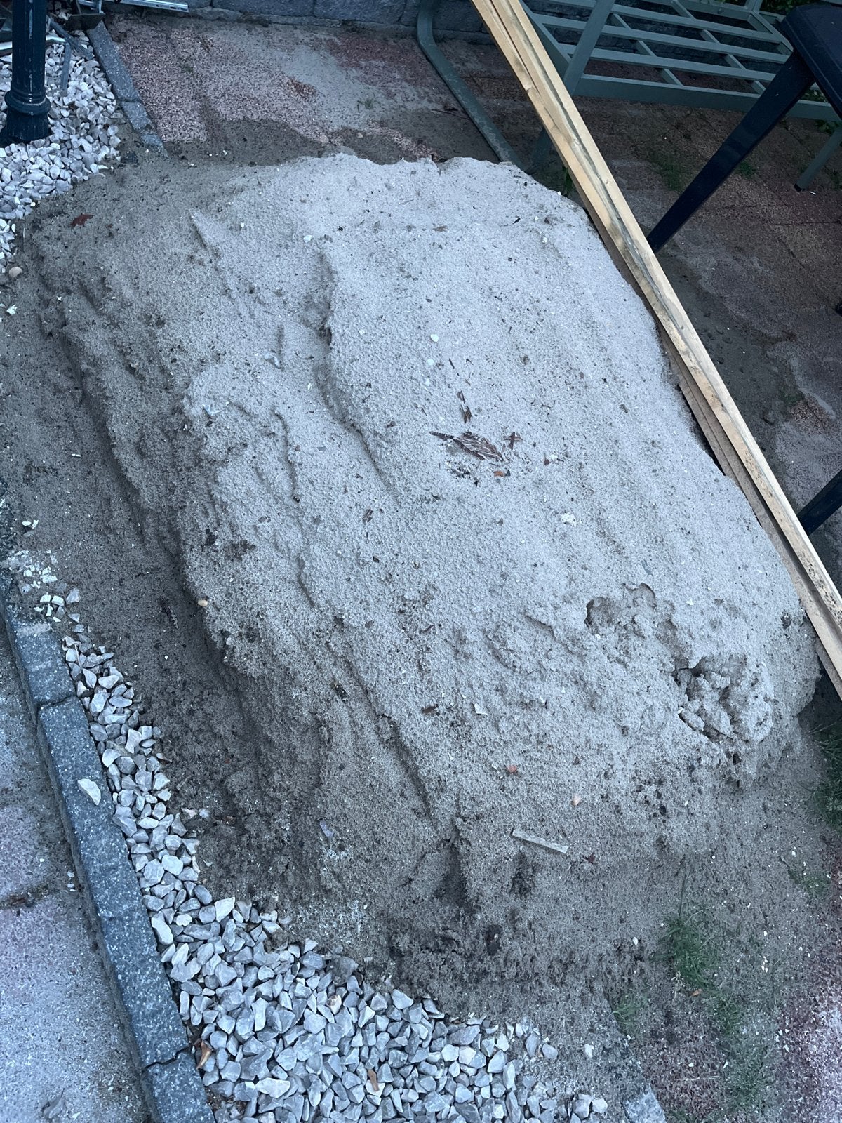 Zand, bijna een halve kuub, met af en toe een steentje, Tuin en Terras, Zand, Ophalen, Gebruikt, Ophoogzand