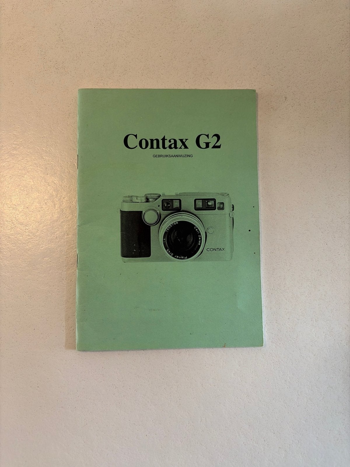 Contax G2 Gebruiksaanwijzing - Camera Handleiding, Ophalen of Verzenden, Gelezen