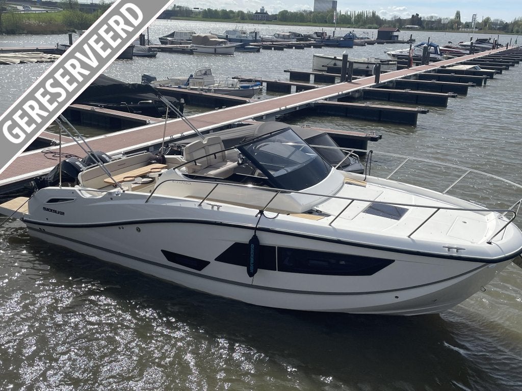Quicksilver Activ 875 Sundeck 2× Mercury 225PK V6, 9 m, Zo goed als nieuw, Quicksilver, Polyester