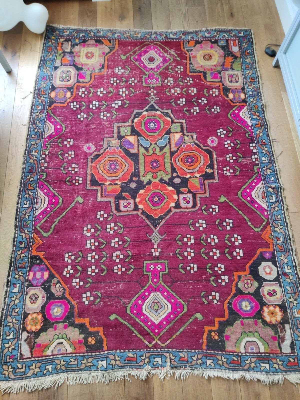 Oud Perzisch tapijt., Huis en Inrichting, Stoffering | Tapijten en Kleden, Gebruikt, 100 tot 150 cm, 200 cm of meer, Ophalen of Verzenden