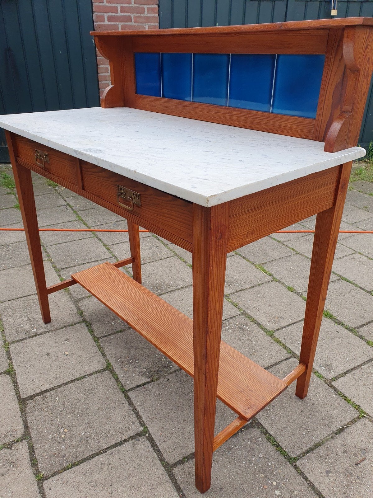 Vintage wastafel/badkamermeubel., Ophalen, Gebruikt, 50 tot 100 cm, Minder dan 100 cm