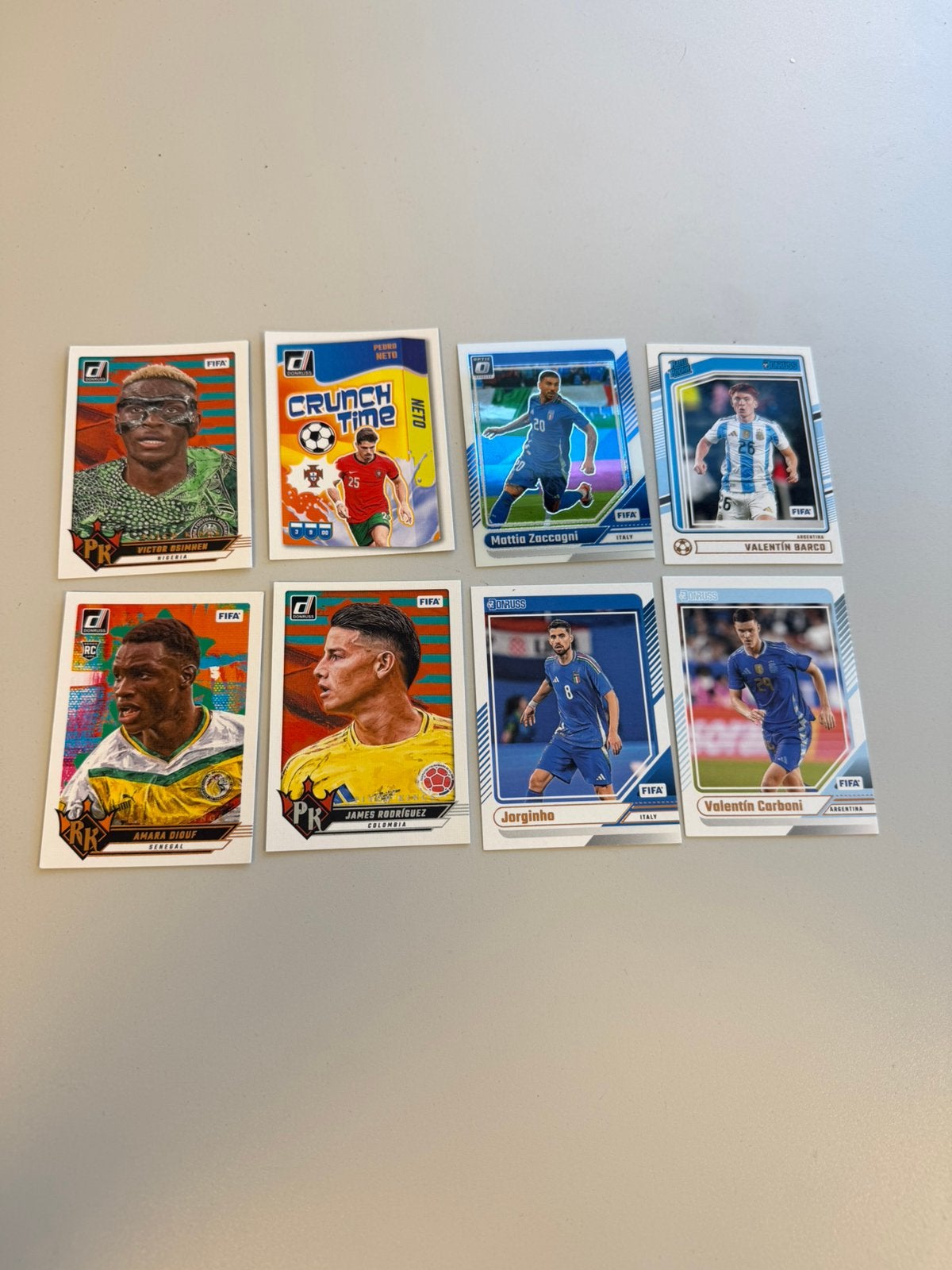 Panini Donruss Soccer 2024-25 8 Kaarten Osimhen Diouf Barco, Buitenlandse clubs, Spelerskaart, Nieuw, Ophalen of Verzenden